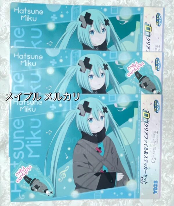 Project Seka Hatsune Miku Clear File Sticker Set Sega Lucky Lottery Prize D F/S-