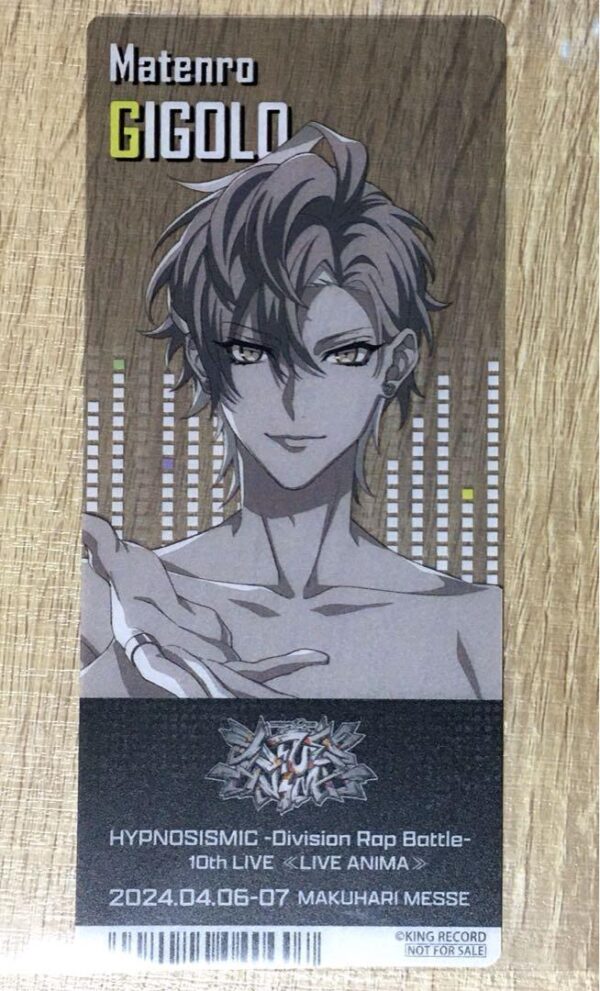 Hypnosis Microphone 10Th Live Kitchen Car Clear Card Isai Kata Ichijisan F/S-M50
