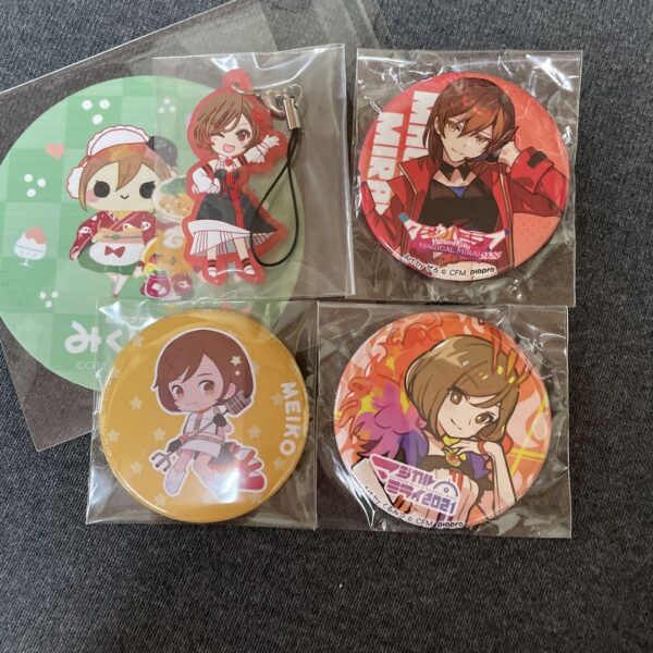 Hatsune Miku Magical Mirai Meiko Can Badge Set F/S-M501 from japan Rare  Good co