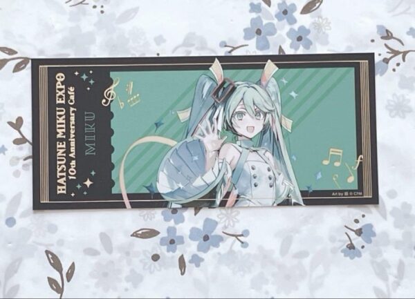 Today'S Limited Price Anicafe Foil-Stamped Ticket Card Hatsune Miku F/S-M501 fro