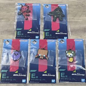 Ichibankuji Gundam Zeke Axe Prize Rubber Charm 5-Type Set F/S-M503 from japan Ra
