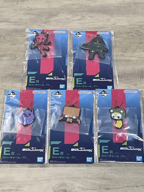 Ichibankuji Gundam Zeke Axe Prize Rubber Charm 5-Type Set F/S-M503 from japan Ra