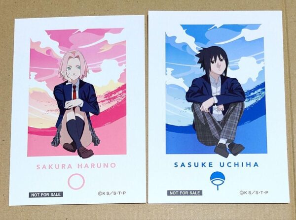 Naruto Sasuke Sakura Jump Festa Limited Novelty Postcard Youth F/S-M501 from jap