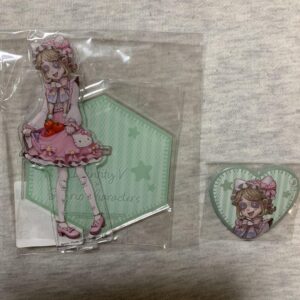 Personality 5: Gardener Sanrio Collaboration Acrylic Stand Heart-Shaped Can Badg