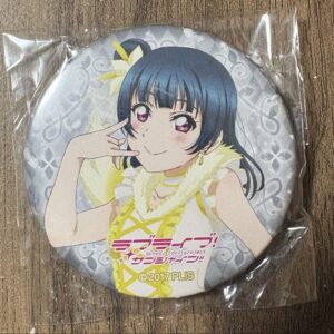 Love Live Aqours 5Th Can Badge Tsushima Yoshiko F/S-M501 from japan Rare  Good c