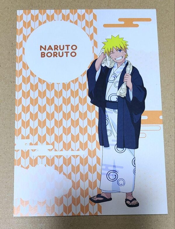 Naruto Boruto Limited Novelty Postcard Hot Springs F/S-M501 from japan Rare  Goo