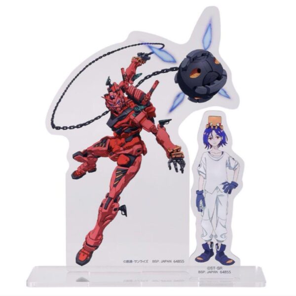 Mobile Suit Gundam Zeek Axe No. 1 Lottery Prize C Shuji Red Acrylic Stand F/S-M5