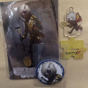 Personality 5Th Grave Keeper Can Badge Postcard F/S-M501 from japan Rare  Good c
