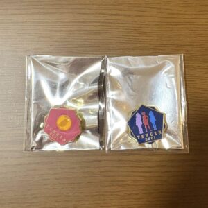 Pillar Exhibition Uzui Tengen Pins 2 Pieces F/S-M501 from japan Rare  Good condi