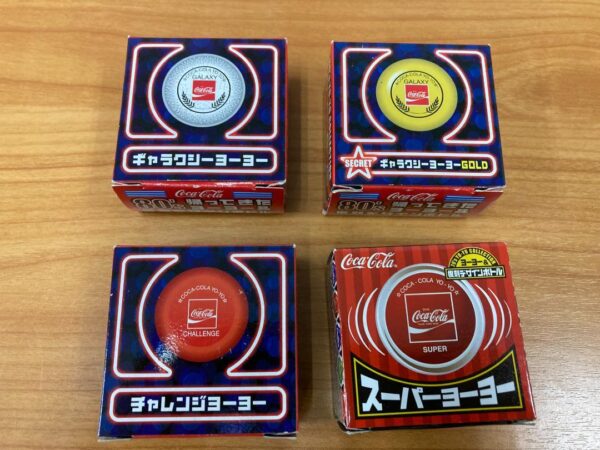 Coca Cola 80S Yo-Yo Collection 4-Piece Set F/S-M503 from japan Rare  Good condit