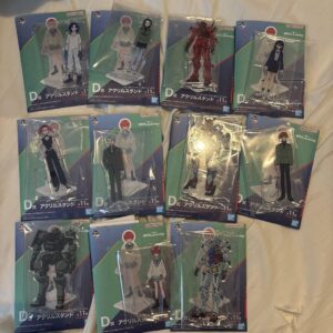 Gundam Zeke Axe Ichibankuji D Prize Acrylic Stand 11 Types Set F/S-M503 from jap