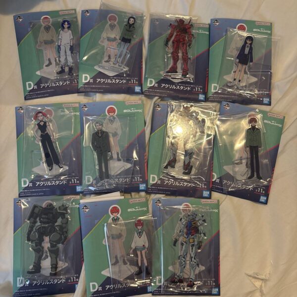 Gundam Zeke Axe Ichibankuji D Prize Acrylic Stand 11 Types Set F/S-M503 from jap
