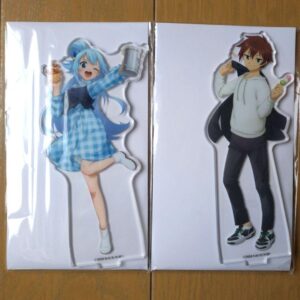 Konosuba Kazuma Aqua Acrylic Stand F/S-M503 from japan Rare  Good condition