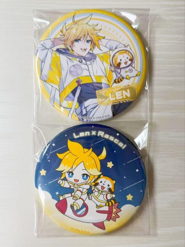 Hatsune Miku Magical Mirai 2024 Rascal Collaboration Can Badge Kagamine Ren F/S-