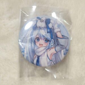 Yukimiku Trading Can Badge F/S-M501 from japan Rare  Good condition