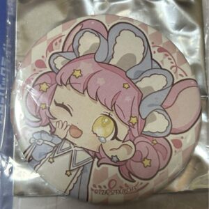 Prichan Kirachchu Can Badge Graph Art F/S-M501 from japan Rare  Good condition