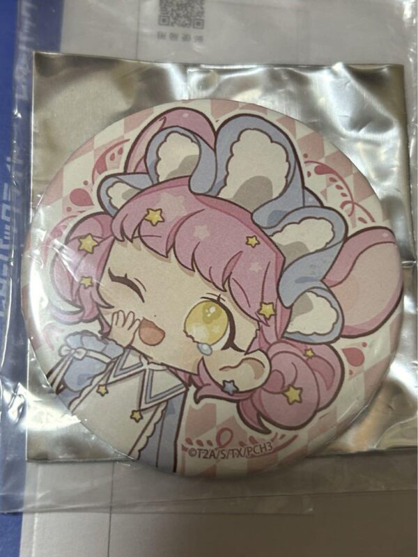 Prichan Kirachchu Can Badge Graph Art F/S-M501 from japan Rare  Good condition