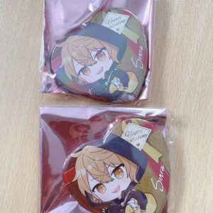Urashima Sakata Fune Singing Can Badge Senra-San F/S-M501 from japan Rare  Good