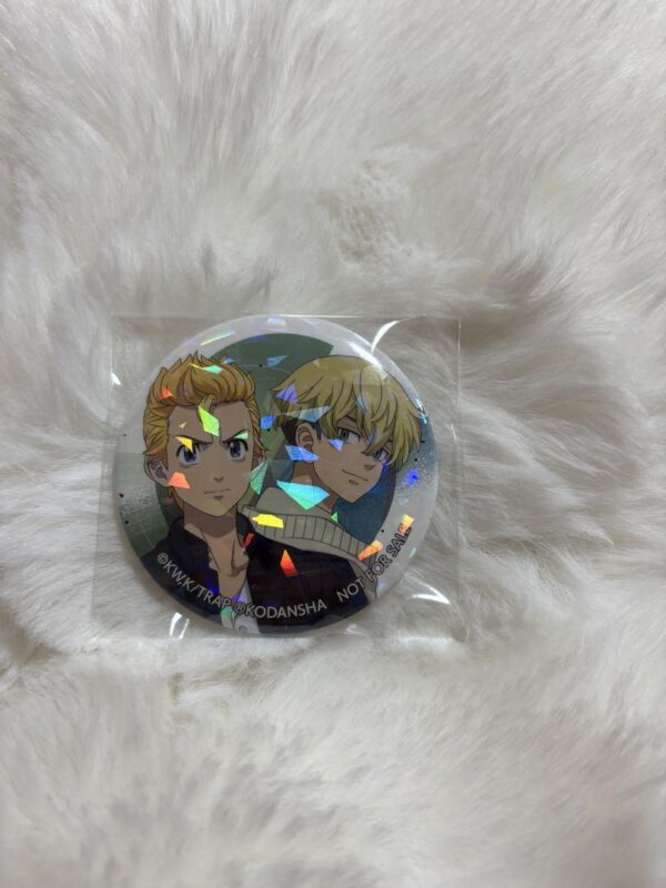 Tokyo Revengers Animate Bonus Hanagaki Takedo Matsuno Chifuyu Hologram Can Badge