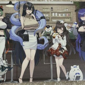 Azur Lane Yostar Store Limited Drink Bonus Postcard F/S-M501 from japan Rare  Go