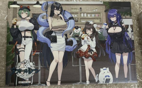 Azur Lane Yostar Store Limited Drink Bonus Postcard F/S-M501 from japan Rare  Go
