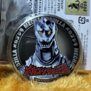Mechagodzilla Can Badge Metallic F/S-M503 from japan Rare  Good condition F/S-M5