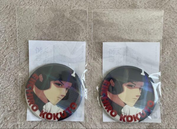 Forgetful Battery Holo Can Badge Kunito F/S-M501 from japan Rare  Good condition