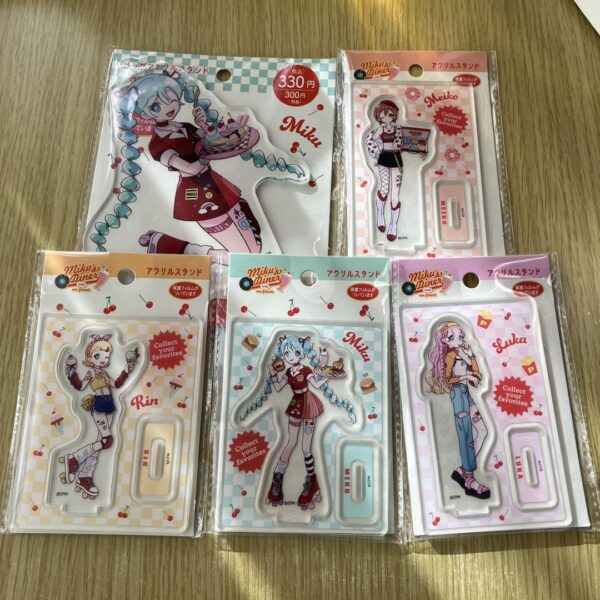 Hatsune Miku Diner Pattern Acrylic Stand F/S-M501 from japan Rare  Good conditio