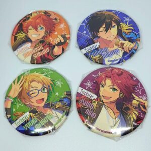 Trickstar Can Badge Set Of 4 Types F/S-M501 from japan Rare  Good condition