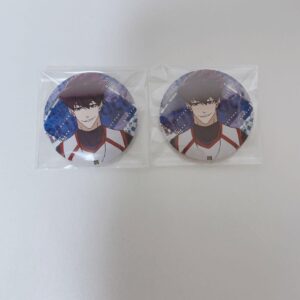 Blue Rock Bruro Gacha Can Badge Kara Tabijin F/S-M501 from japan Rare  Good cond