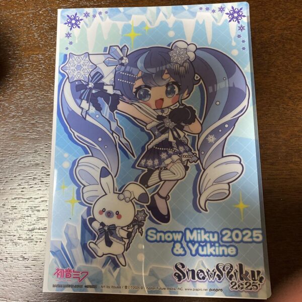 Snowmiku 2025 Clear Visual Poster Design E F/S-M501 from japan Rare  Good condit