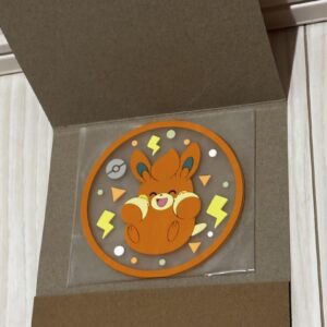 Pokemon Gacha Clear Rubber Coaster Pamo F/S-M503 from japan Rare  Good condition