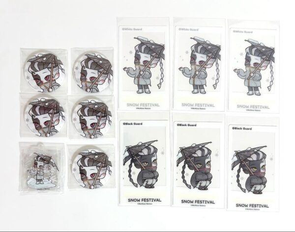 Personality V Identityv Snow Festival Black And White Impermanence Can Badge Etc