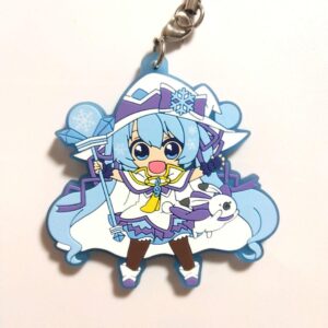 Yuki Miku 2014 Rubber Keychain F/S-M501 from japan Rare  Good condition