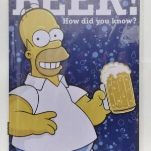 The Simpsons Homer Tin Signboard Iron Metal Plate F/S-M501 from japan Rare  Good