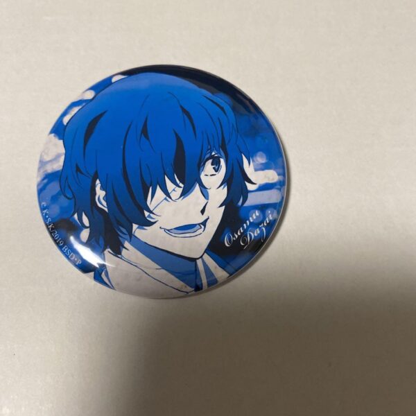 Dazai Osamu Can Badge Monochrome F/S-M501 from japan Rare  Good condition