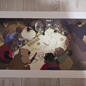 Ghibli Art Frame Calendar 2024 F/S-M503 from japan Rare  Good condition