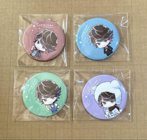 Chibizono Can Badge F/S-M501 from japan Rare  Good condition