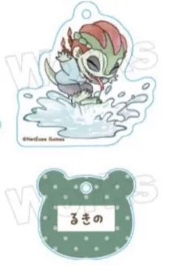 Personality Fifth Kindergarten Trading Acrylic Keychain Vol.2 Demon Lizard Rukin