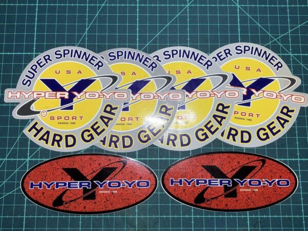 Hyper Yo-Yo Stickers 4 Pieces 2 Bandai 1998 F/S-M503 from japan Rare  Good condi