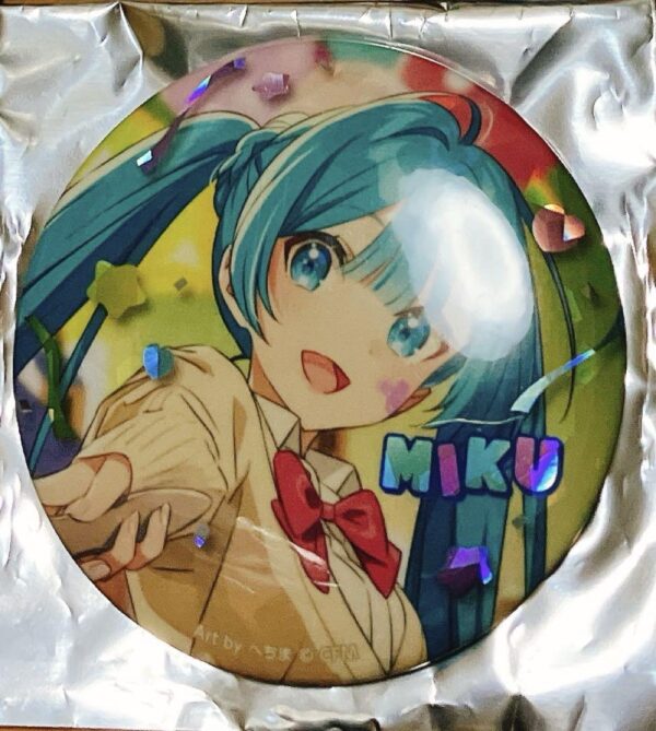 Hatsune Miku 39 Culture 2024 1 Can Badge F/S-M501 from japan Rare  Good conditio