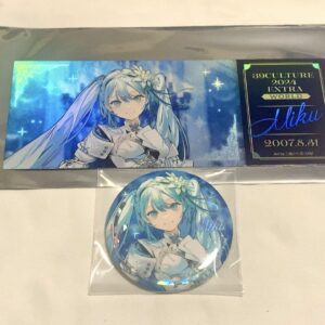 Hatsune Miku 39Culture 2024 Can Badge Laser Ticket World F/S-M501 from japan Rar
