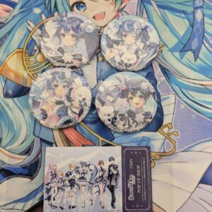 Snow Miku2025 Glittering Can Badge 4-Type Miku Set F/S-M501 from japan Rare  Goo