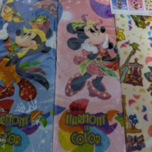 Tokyo Disneyland Harmony Inn Color Towel Set F/S-M503 from japan Rare  Good cond