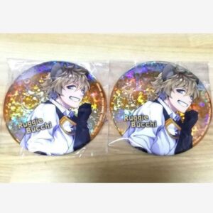 Twisted Wonderland Namco Glitter Can Badge Experimental Clothing Ruggie F/S-M503
