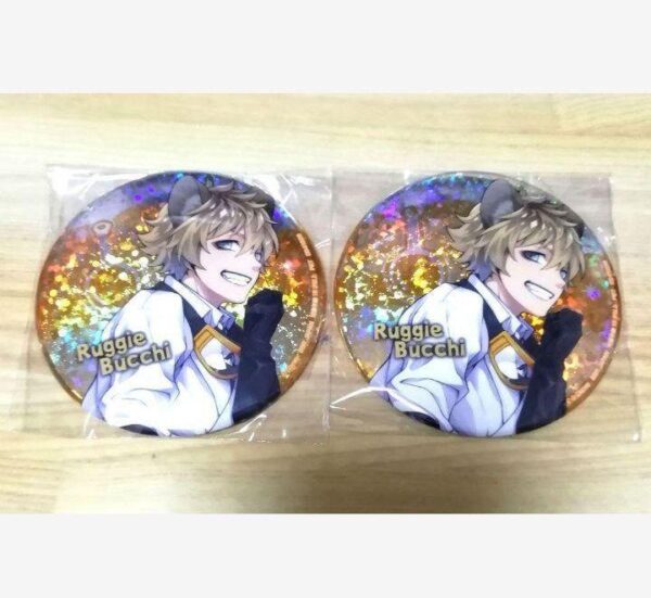 Twisted Wonderland Namco Glitter Can Badge Experimental Clothing Ruggie F/S-M503