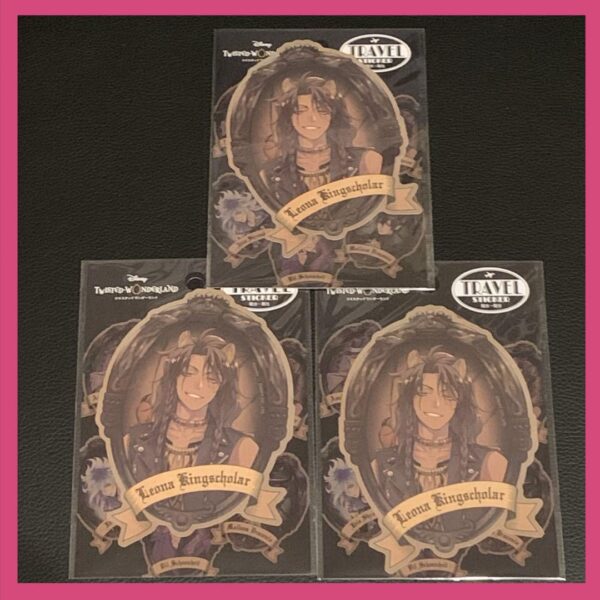 Very Popular Twisted Wonderland Travel Sticker Leona Kings Color 3 Pieces F/S-M5