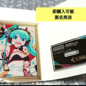 Hatsune Miku Racing Magical Mirai Acrylic Stand 2 F/S-M501 from japan Rare  Good