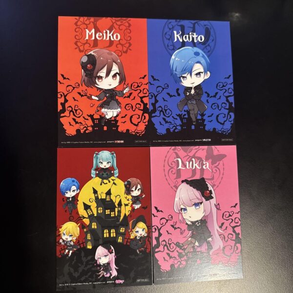 Hatsune Miku Bonus Postcards Set Of 4 F/S-M501 from japan Rare  Good condition
