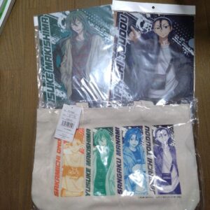 Yowamushi Pedal Clear File Tote Bag Set F/S-M501 from japan Rare  Good condition